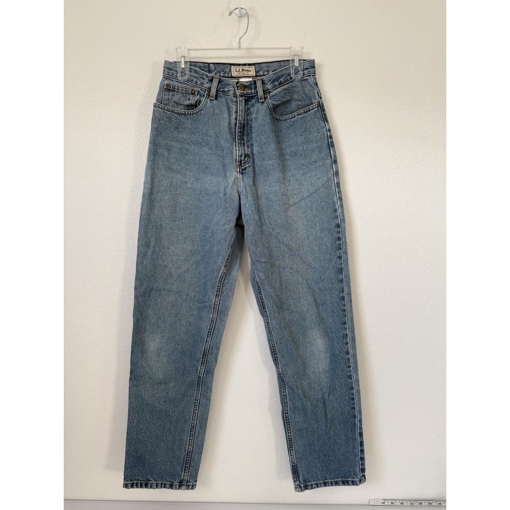 Vintage LL Bean Denim Jeans Size Tall 10 Natural Fit Women's High Waisted